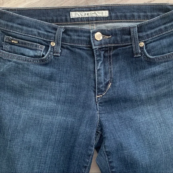 Joe's Jeans Socialite Kicker Kennedy Wash Blue Stretch Capri Jeans - Picture 6 of 7